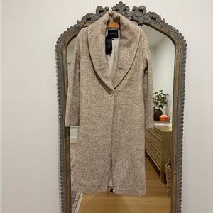 RW&CO. Women's Tan Shawl Maxi Jacket